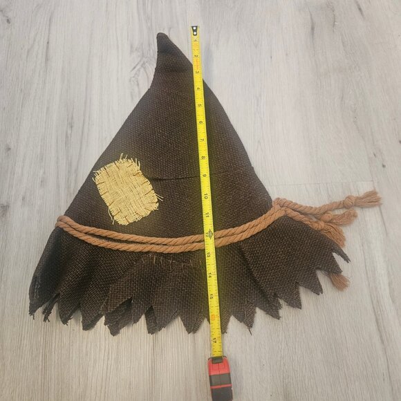Adult Halloween Scarecrow Hat & Straw Set - Picture 4 of 7
